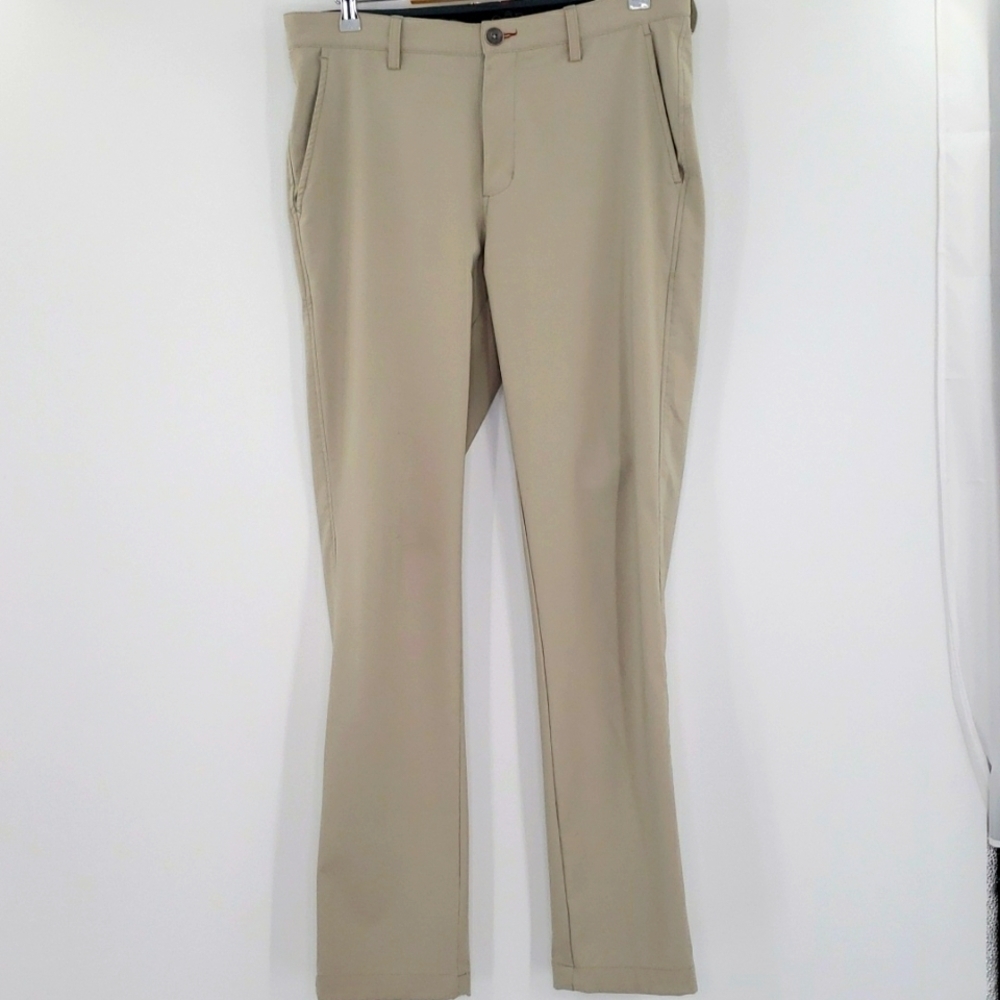 QOR Mens Performance Tan Chino Pants